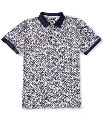 BLACK CLOVER Lucky Bloom Short Sleeve Polo Shirt