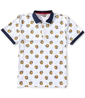 BLACK CLOVER Lucky Dog Short Sleeve Polo Shirt
