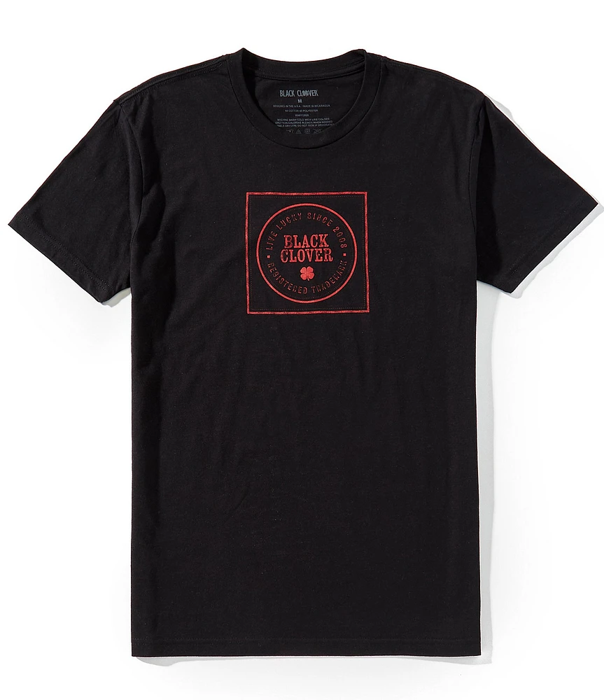 BLACK CLOVER Trademark Graphic Short Sleeve T-Shirt