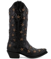 Black Star Marfa Star Stud Embellished Western Boots