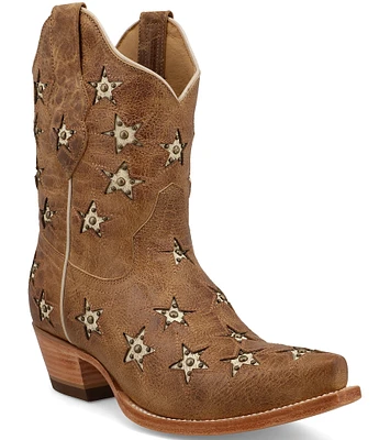 Black Star Marfa Studded Star Western Booties