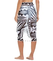 Bleu Rod Beattie Catch Of The Day Printed Chiffon Pareo Swim Cover-Up