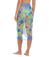 Bleu Rod Beattie Let's Get Away Chiffon Pareo Swim Cover-Up