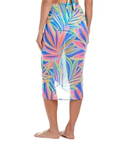 Bleu Rod Beattie On The Bright Side Printed Chiffon Pareo Swim Cover-Up