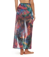 Bleu Rod Beattie Wild Thing Ruffle Trim Sarong Swim Cover-Up