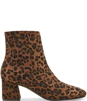 Blondo Alida Waterproof Suede Leopard Booties