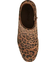 Blondo Alida Waterproof Suede Leopard Booties