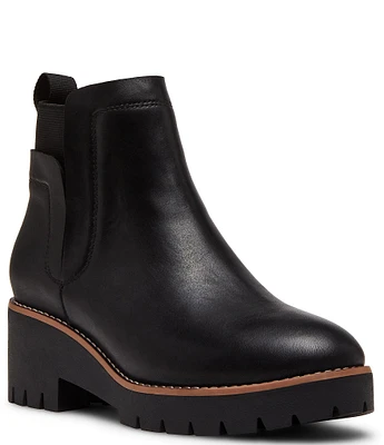 Blondo Danika Waterproof Leather Lug Sole Platform Booties