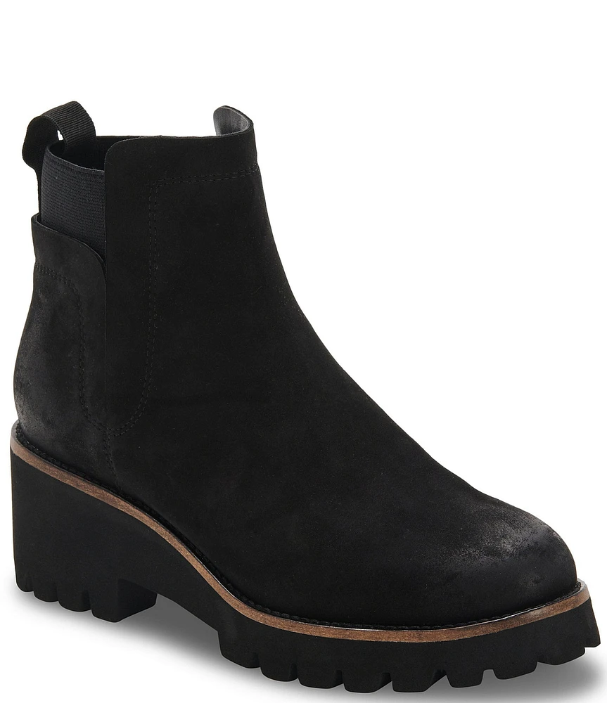 Blondo Danika Waterproof Nubuck Lug Sole Platform Booties