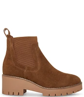 Blondo Dyme Waterproof Suede Lug Sole Booties