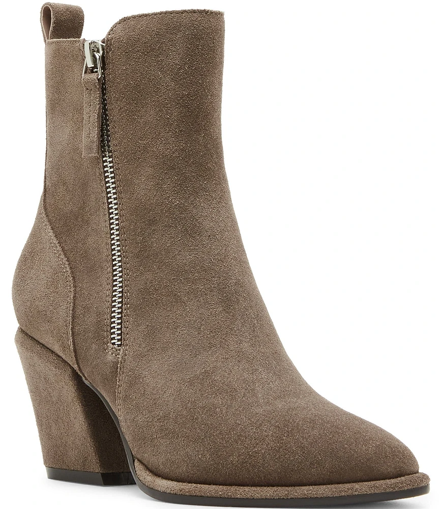 Blondo Elenor Waterproof Suede Block Heel Booties