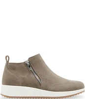 Blondo Ellorie Waterproof Suede Wedge Zip Sneakers