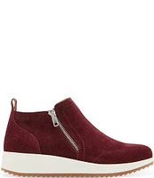 Blondo Ellorie Waterproof Suede Wedge Zip Sneakers