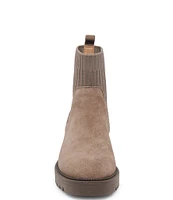 Blondo Hallie Waterproof Suede Lug Sole Booties