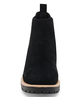 Blondo Mayes Waterproof Suede Lug Sole Booties