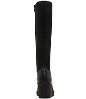 Blondo Monique Waterproof Leather Stretch Back Wedge Tall Boots