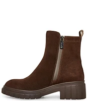 Blondo Prestly Waterproof Suede Lug Sole Booties