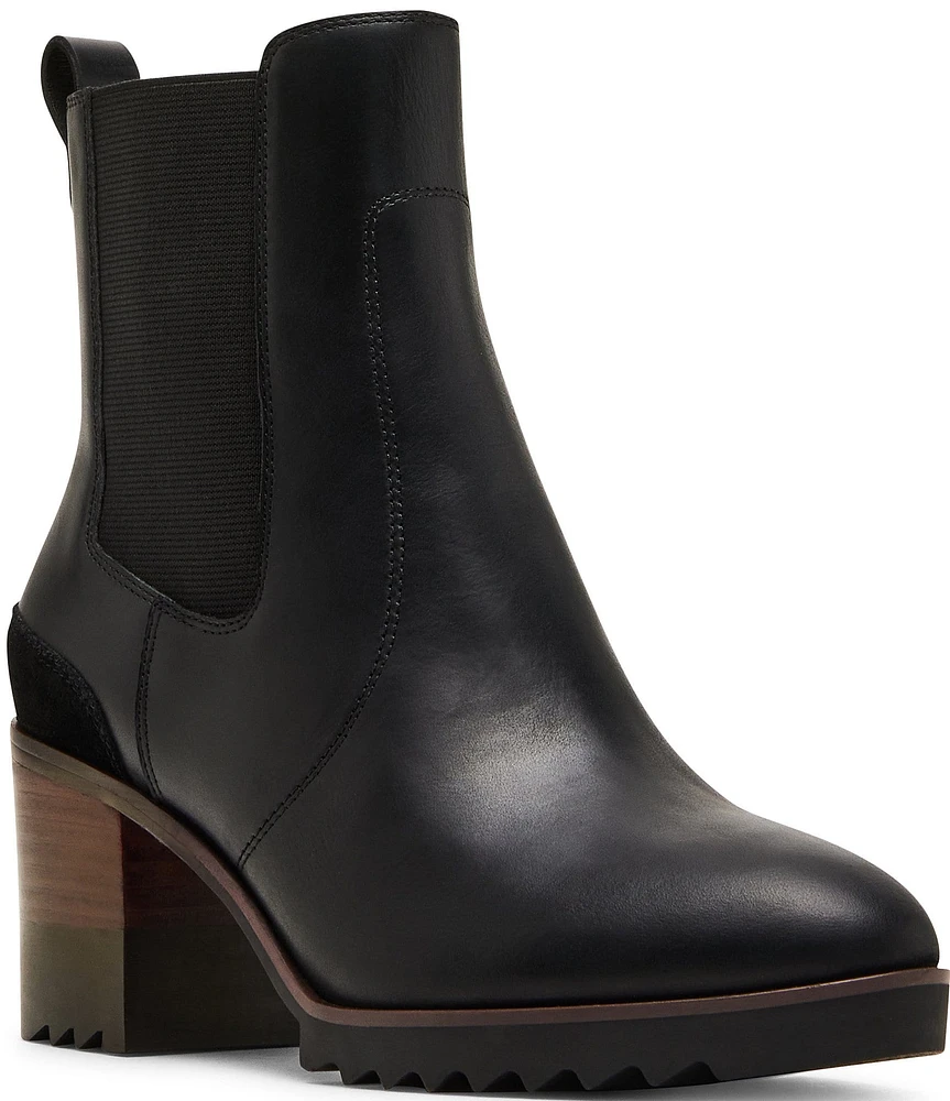 Blondo Rai Waterproof Leather Block Heel Chelsea Booties