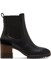 Blondo Rai Waterproof Leather Block Heel Chelsea Booties