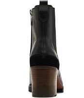 Blondo Rai Waterproof Leather Block Heel Chelsea Booties