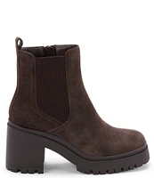 Blondo Raquel Waterproof Suede Lug Sole Platform Booties