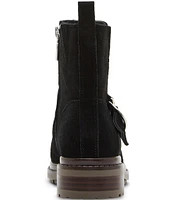 Blondo Renae Waterproof Suede O-Ring Strap Moto Booties