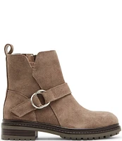 Blondo Renae Waterproof Suede O-Ring Strap Moto Booties