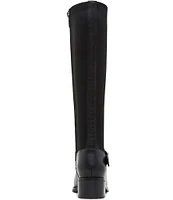 Blondo Sylvia Waterproof Leather Stretch Shaft Block Heel Tall Boots