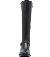 Blondo Sylvia Waterproof Leather Stretch Shaft Block Heel Tall Boots