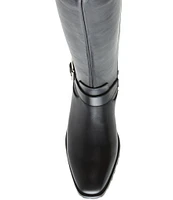 Blondo Sylvia Waterproof Leather Stretch Shaft Block Heel Tall Boots