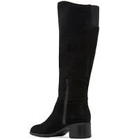 Blondo Tatiana Waterproof Suede Block Heel Tall Boots