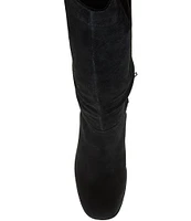 Blondo Tatiana Waterproof Suede Block Heel Tall Boots