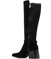 Blondo Twyla Waterproof Suede Stretch Back Tall Boots