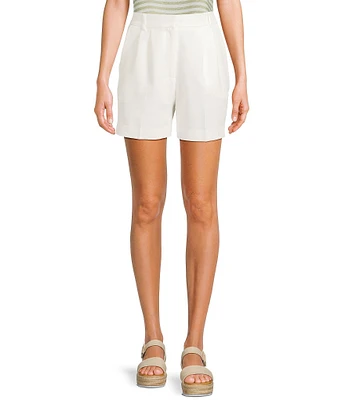 Blu Pepper High Waist Pleated Pull-On Shorts