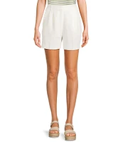 Blu Pepper High Waist Pleated Pull-On Shorts
