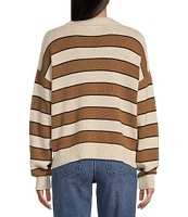 Blu Pepper Long Sleeve Stripe Pullover Sweater