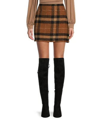 Blu Pepper Plaid Mini Skirt