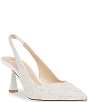 Blue by Betsey Johnson Clark Pearl Slingback Pumps