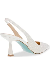 Blue by Betsey Johnson Clark Pearl Slingback Pumps