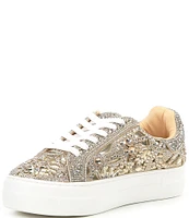 Blue by Betsey Johnson Reily Rhinestone Platform Sneakers