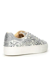 Blue by Betsey Johnson Reily Rhinestone Platform Sneakers