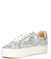 Blue by Betsey Johnson Reily Rhinestone Platform Sneakers