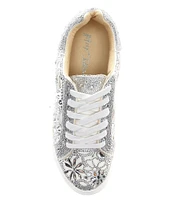 Blue by Betsey Johnson Reily Rhinestone Platform Sneakers