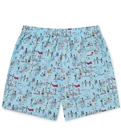 Boardies Family Matching Beach Folks 4.5#double; Inseam Swim Trunks