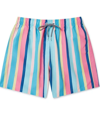 Boardies Cake Stripe 4.5#double; Inseam Swim Trunks
