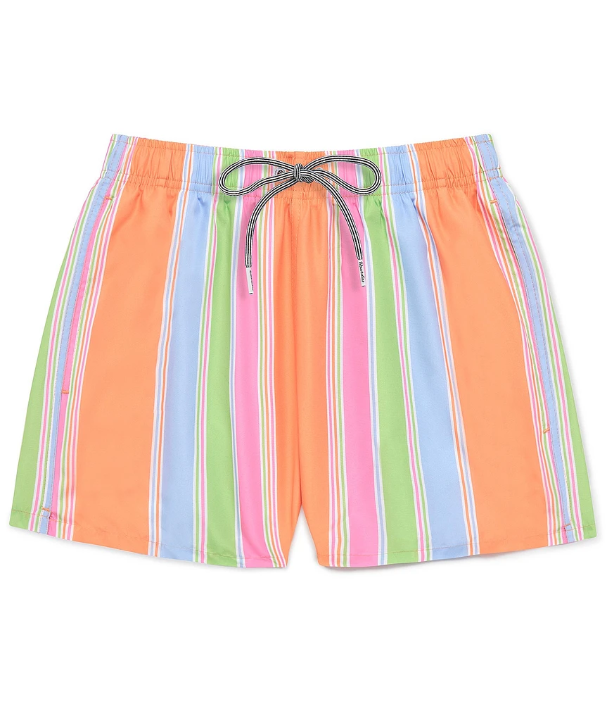 Boardies Family Matching Citrus Stripe 4.5#double; Inseam Swim Trunks