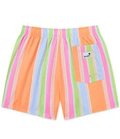 Boardies Family Matching Citrus Stripe 4.5#double; Inseam Swim Trunks