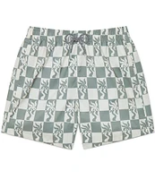 Boardies Clara Palm 4.5#double; Inseam Swim Trunks