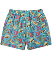 Boardies Grill Master 4.5#double; Inseam Swim Trunks