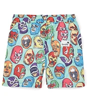 Boardies® Little/Big Boys 2-10 Family Matching Lucha Libre Swim Shorts